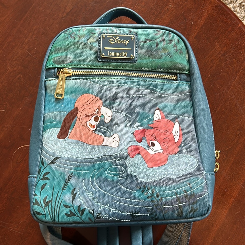 NWOT - Disney’s “The Fox and the Hound” Mini Backpack - Approx. 8" × 10" × 3.75"